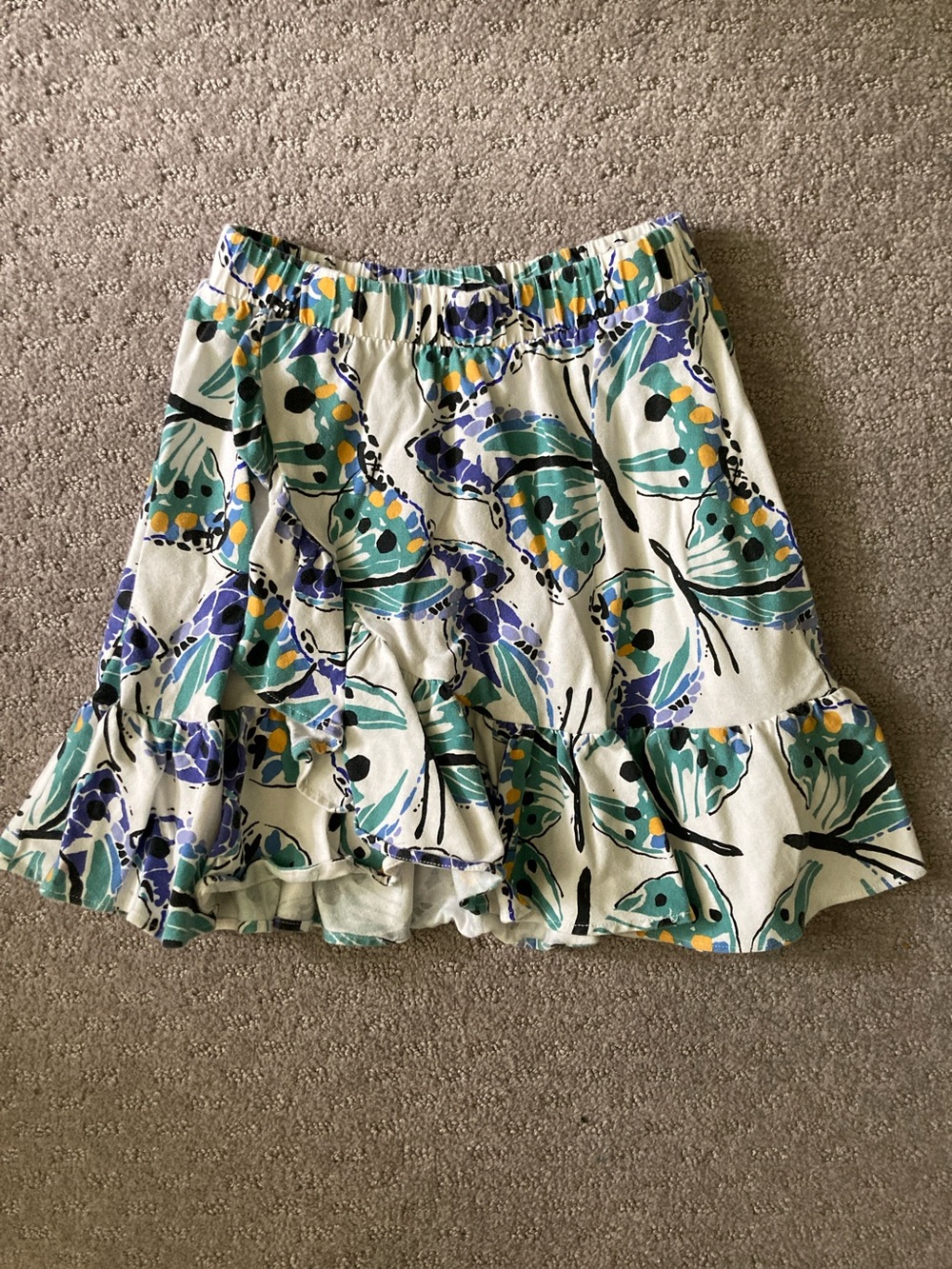 TEA Collection butterfly wrap skirt, Sz 8.